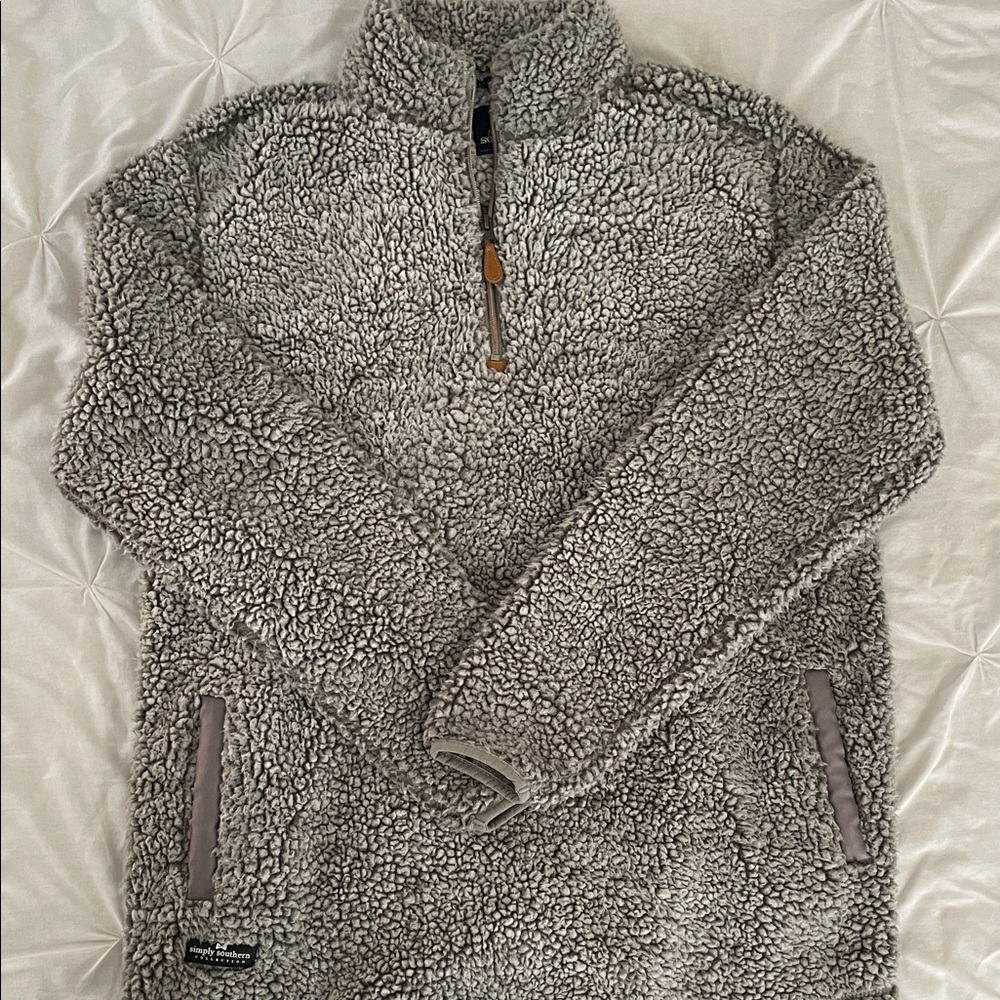 Simply Southern Gray Sherpa Fleece